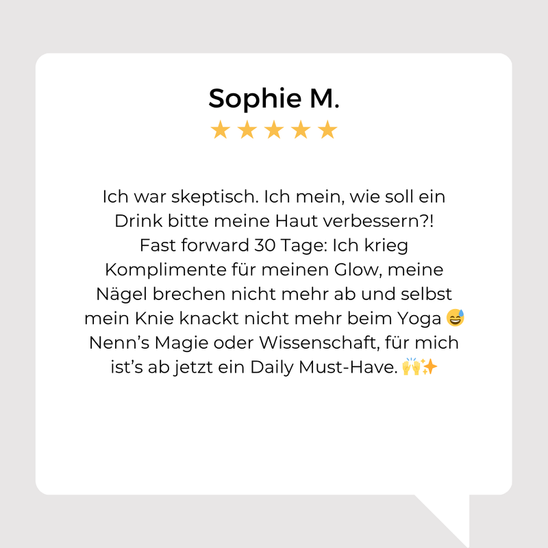 Sichtbar straffere Haut, volleres Haar & Zellschutz – in nur 8 Wochen klinisch bestätigt!✨